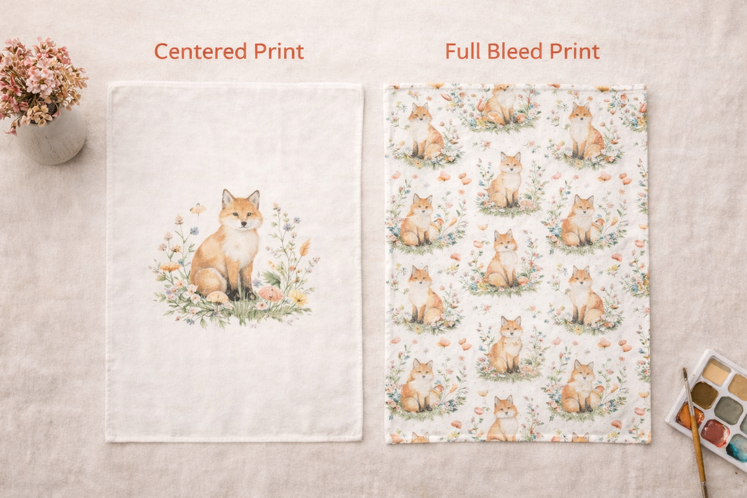Choosing Artwork for 15x20 Printed Towels with Bleed