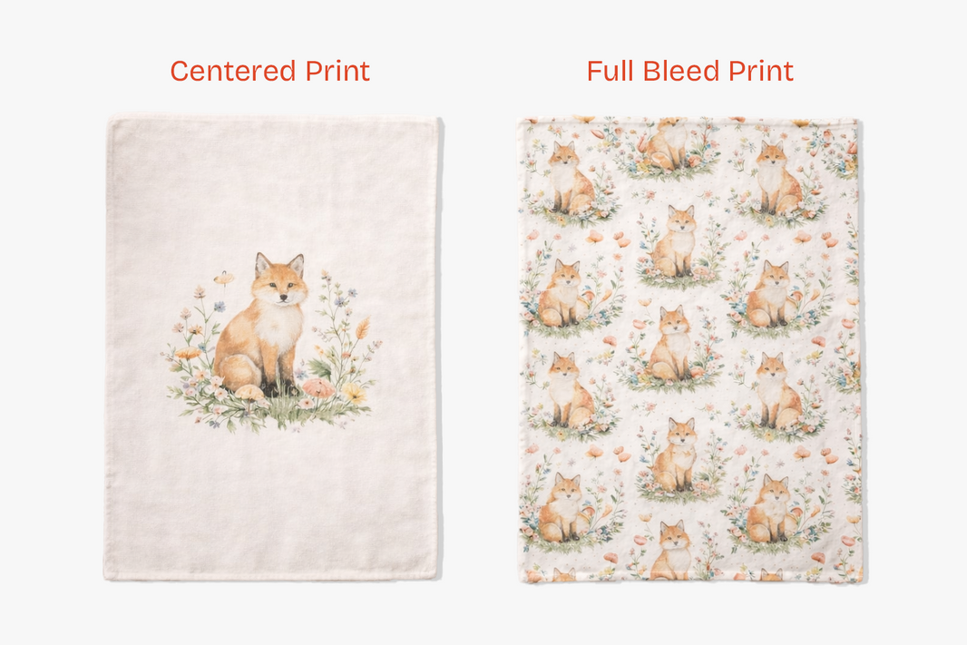 Choosing Artwork for 15x20 Printed Towels with Bleed