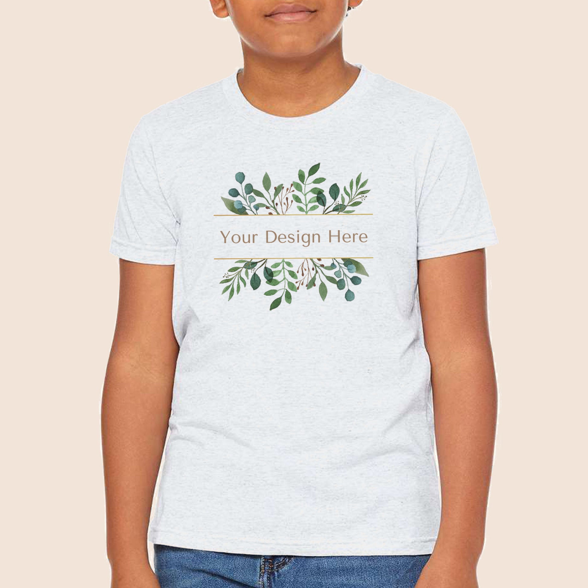 Bella + Canvas Youth Ash Jersey Short Sleeve Tee 3001Y-2