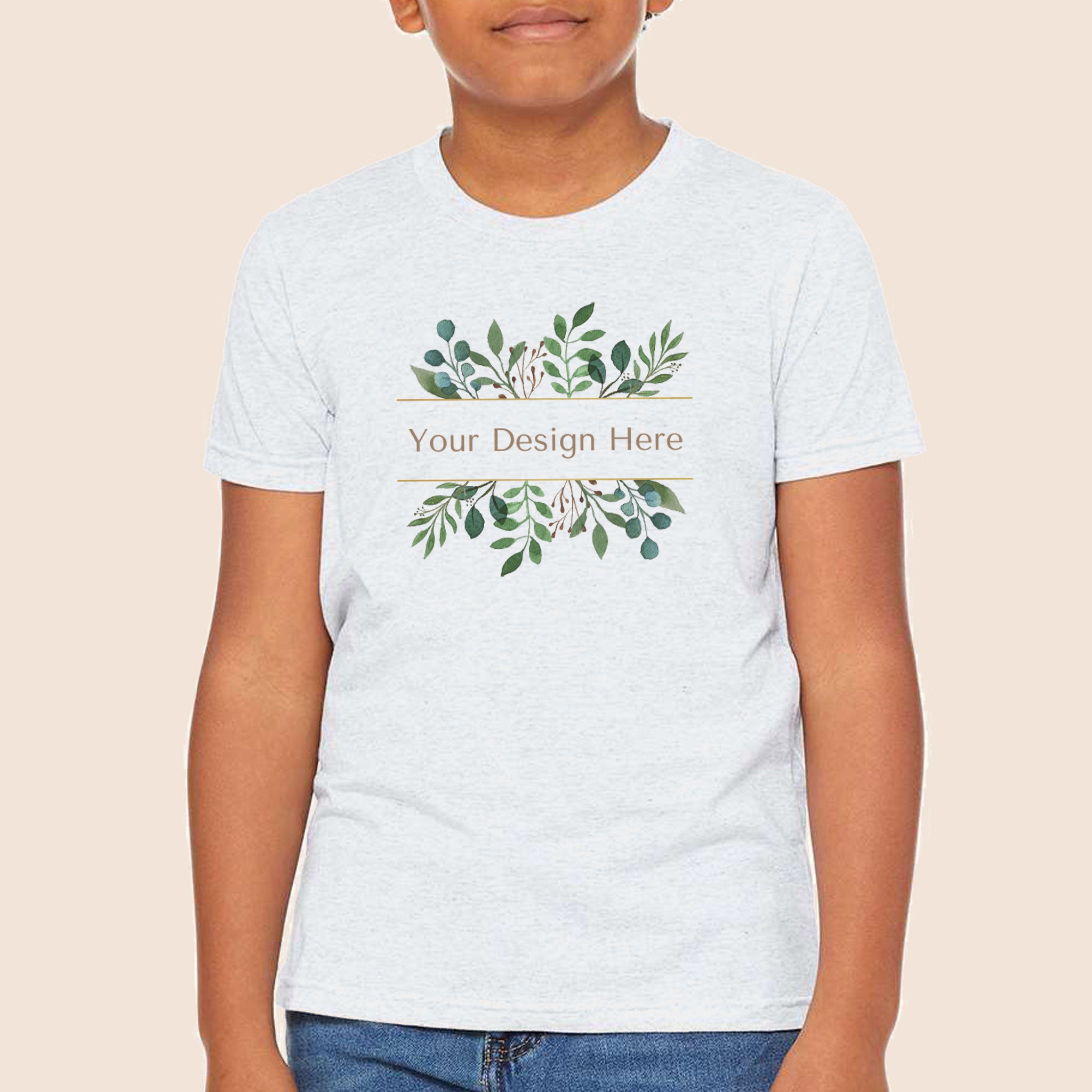 Bella + Canvas Youth Ash Jersey Short Sleeve Tee 3001Y-zoom-2