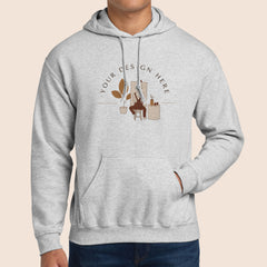 Gildan Adult Ash Heavy Blend Hooded Sweatshirt 18500 Canvastry Wholesale Print On Demand