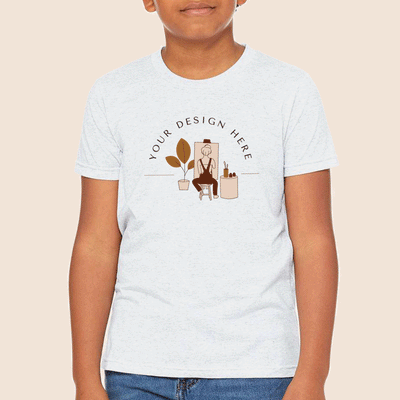 Bella + Canvas Youth Ash Jersey Short Sleeve Tee 3001Y