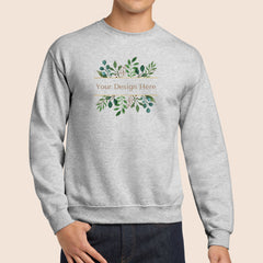 Gildan Adult Ash Crewneck Sweatshirt 18000 Canvastry Wholesale Print On Demand