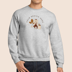 Gildan Adult Ash Crewneck Sweatshirt 18000 Canvastry Wholesale Print On Demand