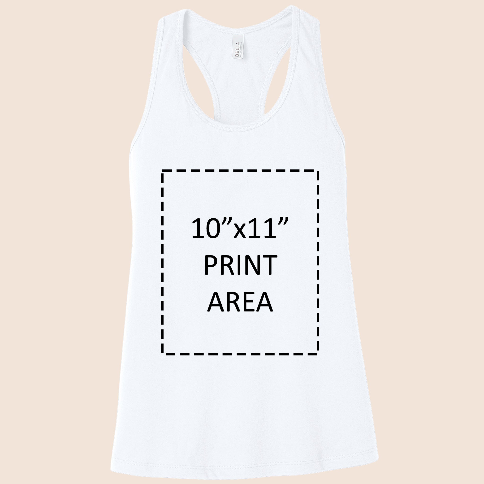Bella + Canvas Women’s White Racerback Jersey Tank 6008-zoom-3