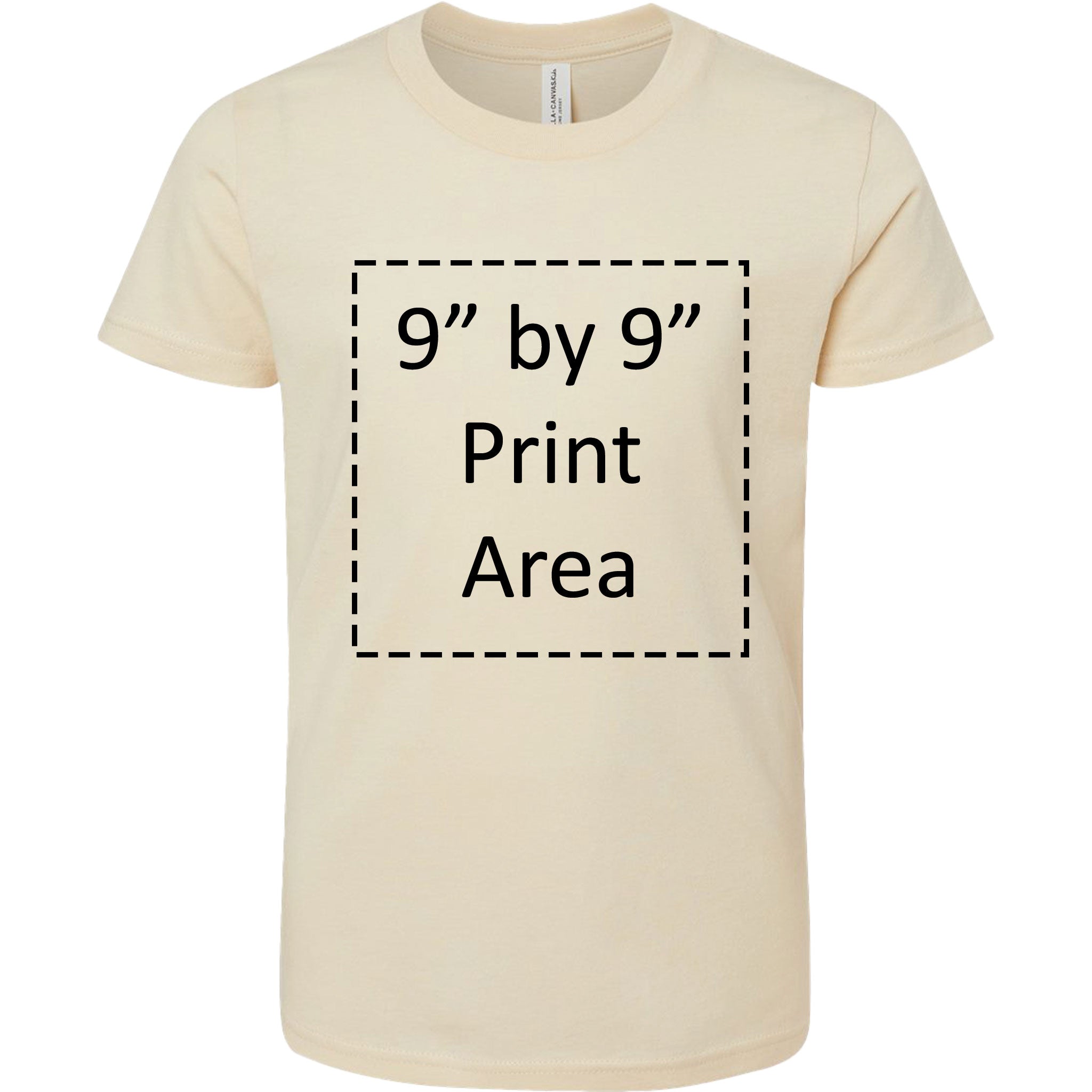 Bella + Canvas Youth Soft Cream Jersey Short Sleeve Tee 3001Y-zoom-3