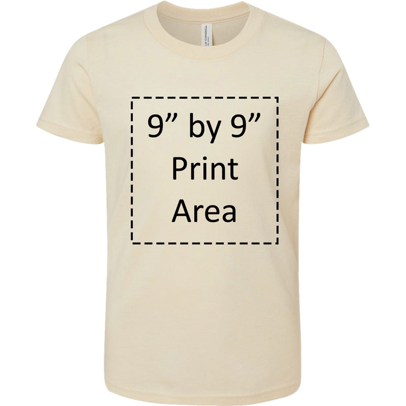 Bella + Canvas Youth Soft Cream Jersey Short Sleeve Tee 3001Y-zoom-
