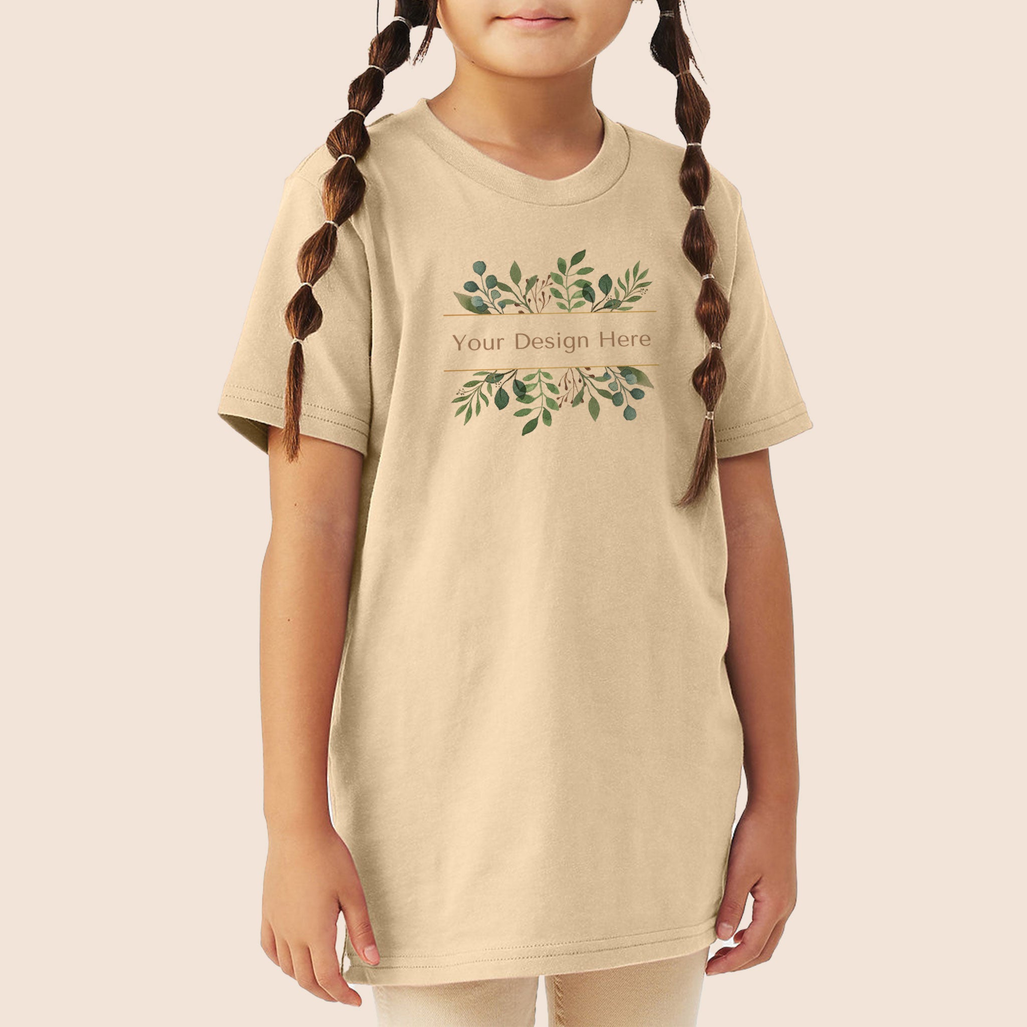 Bella + Canvas Youth Soft Cream Jersey Short Sleeve Tee 3001Y-zoom-2