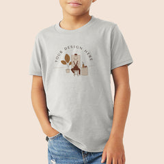 Bella + Canvas Youth Silver Jersey Short Sleeve Tee 3001Y Canvastry Wholesale Print On Demand