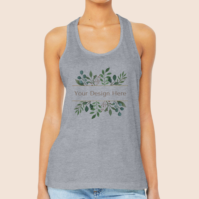 Bella + Canvas Women’s Athletic Heather Racerback Jersey Tank 6008-zoom-