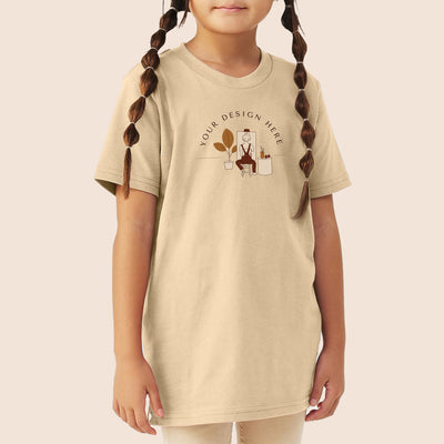 Bella + Canvas Youth Soft Cream Jersey Short Sleeve Tee 3001Y