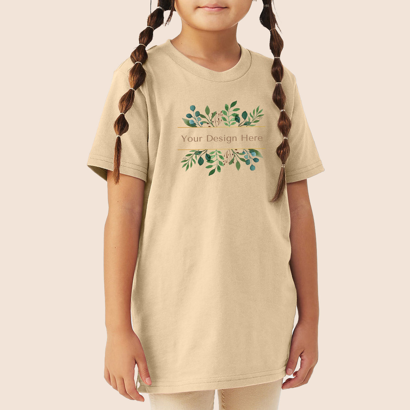 Bella + Canvas Youth Soft Cream Jersey Short Sleeve Tee 3001Y