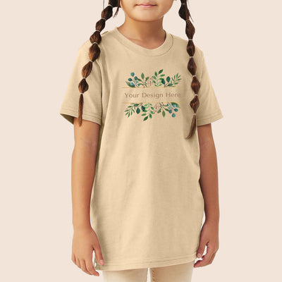 Bella + Canvas Youth Soft Cream Jersey Short Sleeve Tee 3001Y