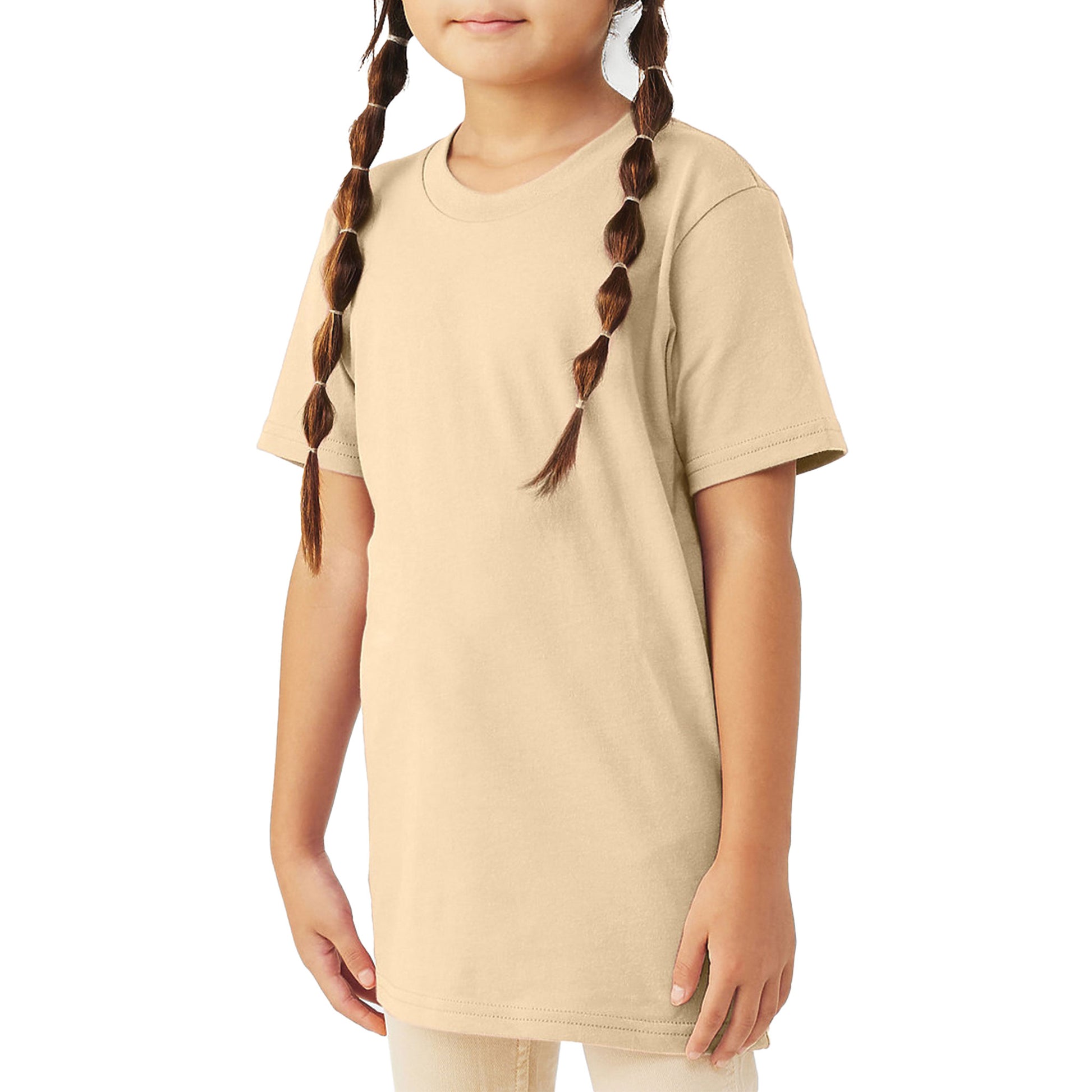 Bella + Canvas Youth Soft Cream Jersey Short Sleeve Tee 3001Y-4