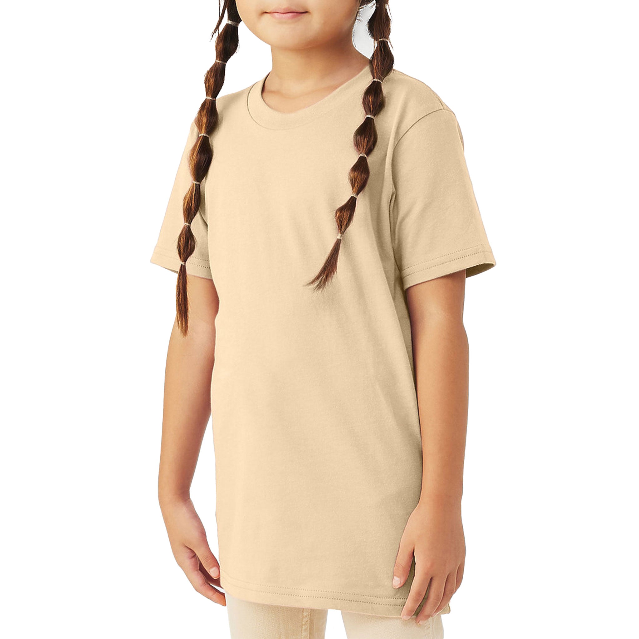 Bella + Canvas Youth Soft Cream Jersey Short Sleeve Tee 3001Y-zoom-4