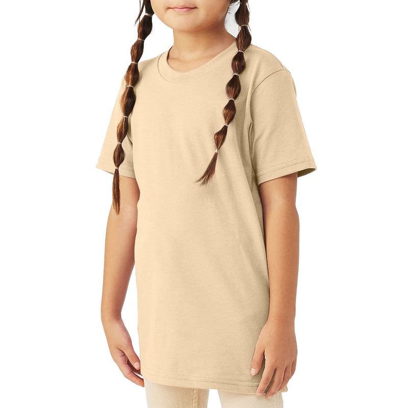 Bella + Canvas Youth Soft Cream Jersey Short Sleeve Tee 3001Y-zoom-