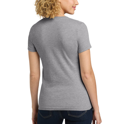 Next Level Apparel Women's Heather Gray Cotton T-Shirt 3900
