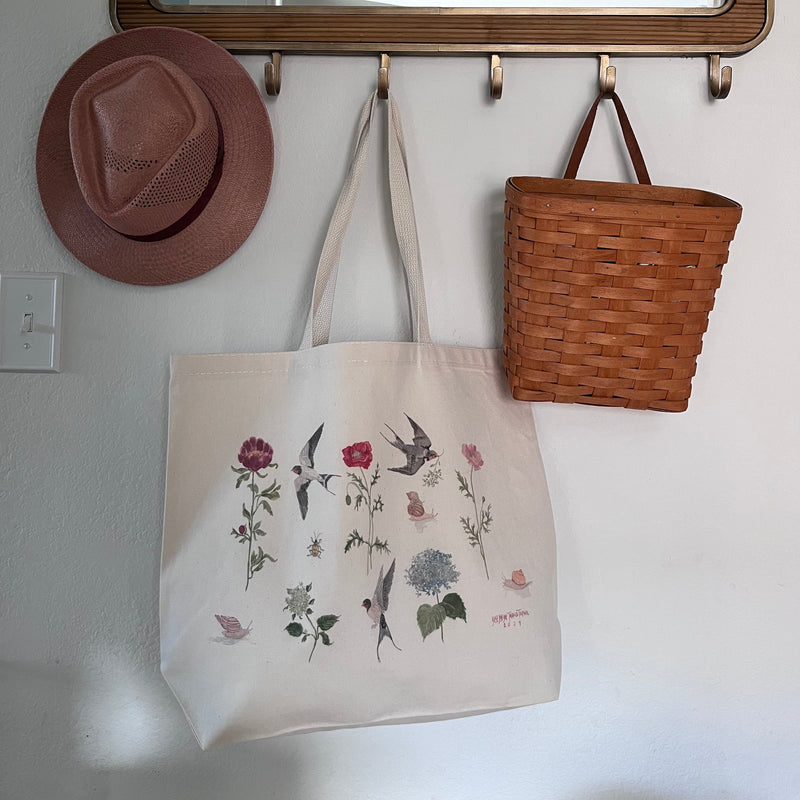 Jumbo Cotton Canvas Tote Bag-zoom-