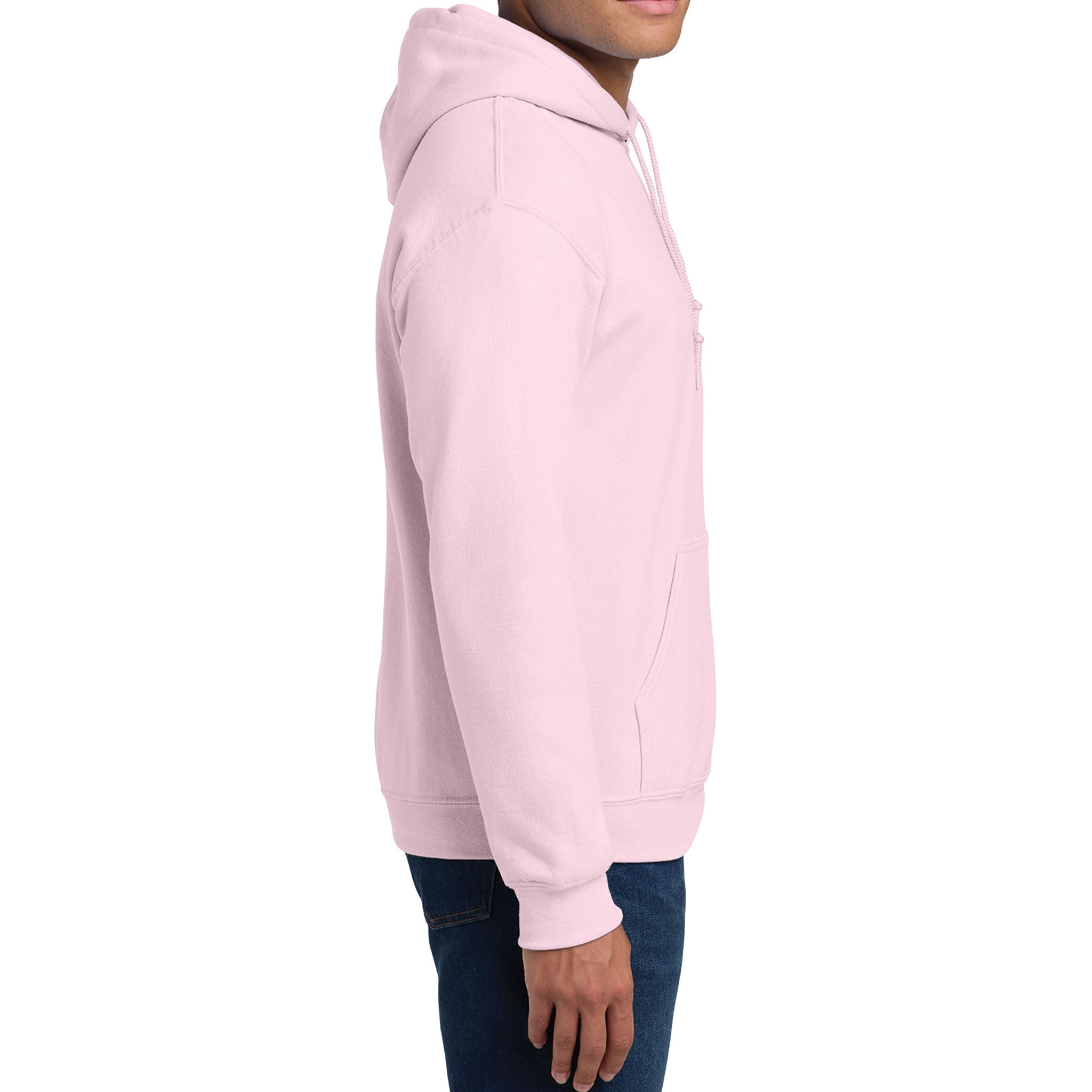 Gildan Adult Light Pink Heavy Blend Hooded Sweatshirt 18500 Canvastry Wholesale Print On Demand