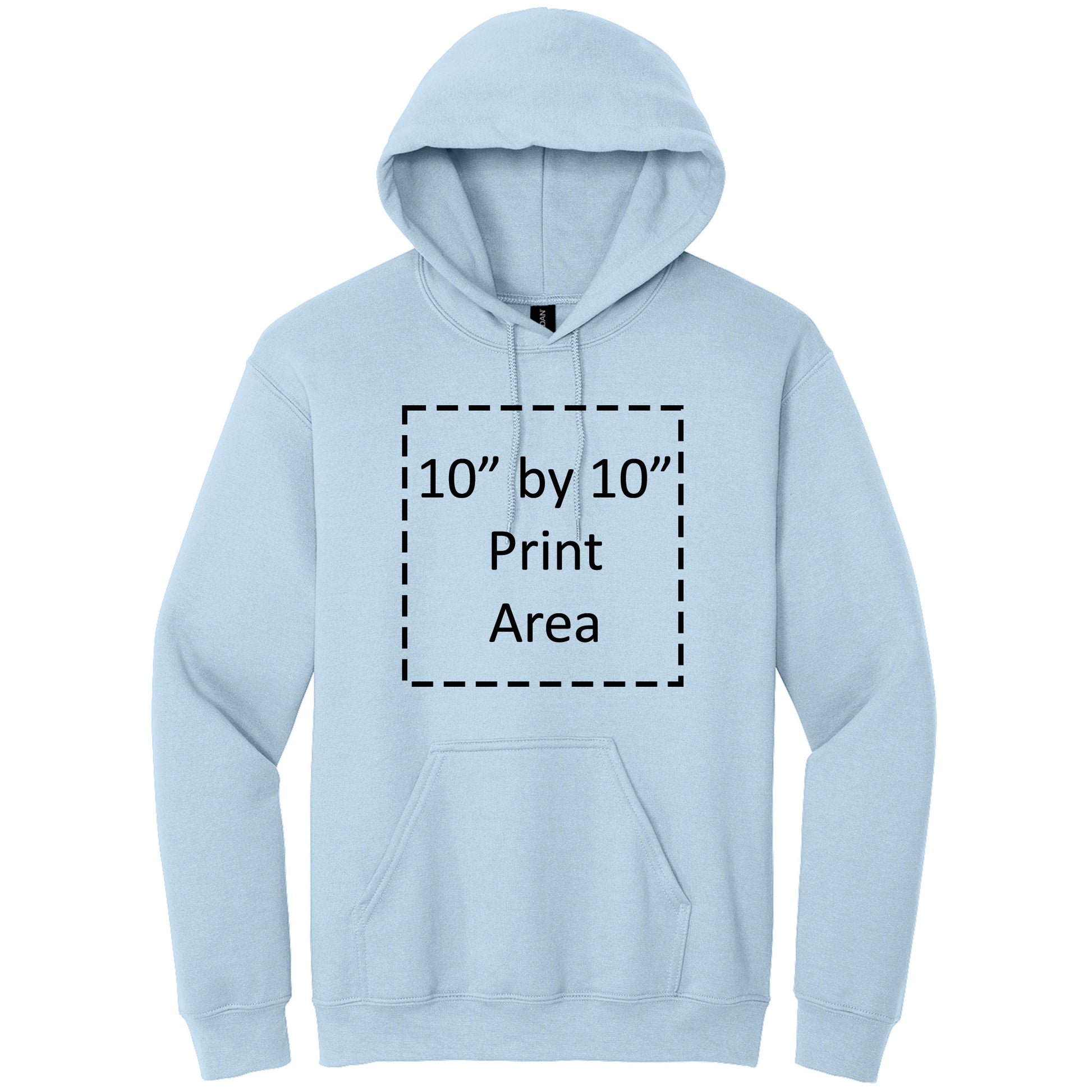 Gildan Adult Light Blue Heavy Blend Hooded Sweatshirt 18500 Canvastry Wholesale Print On Demand