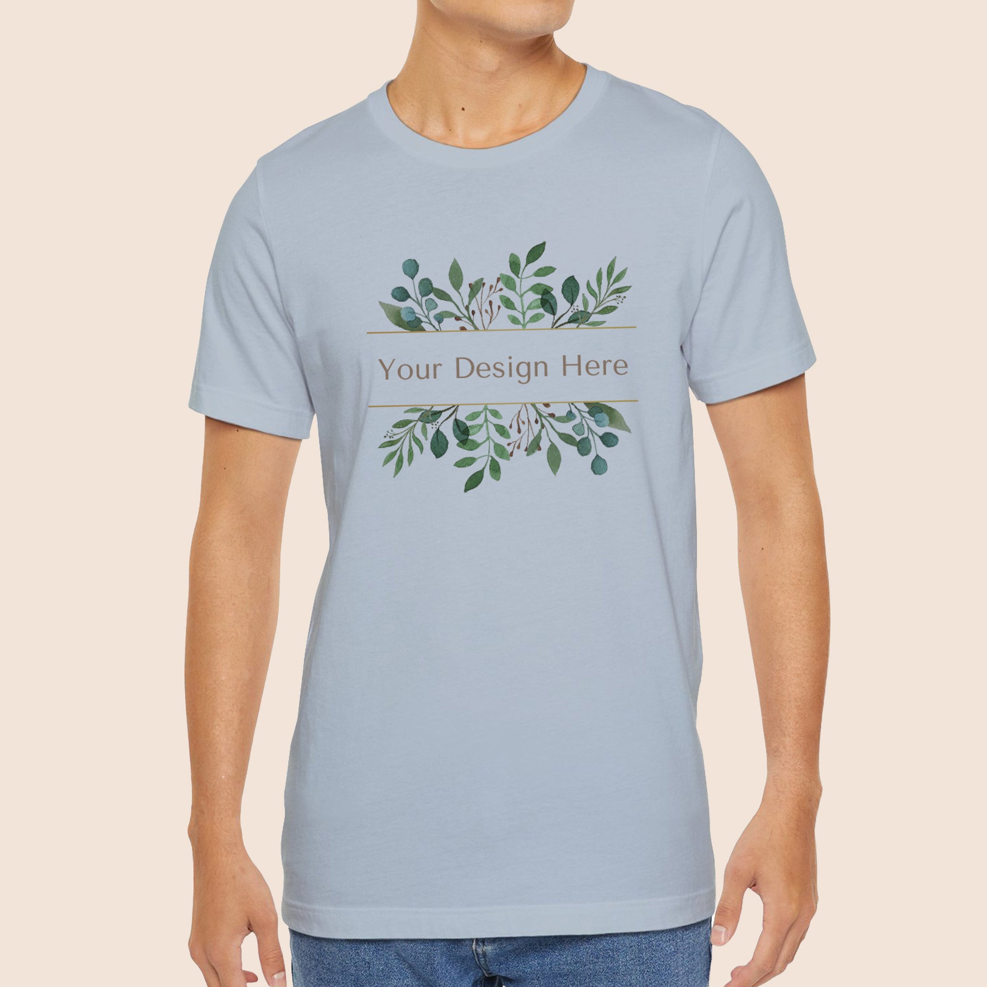 Bella Canvas 3001 Light Blue Unisex Jersey Short Sleeve Tee Canvastry Wholesale Print On Demand