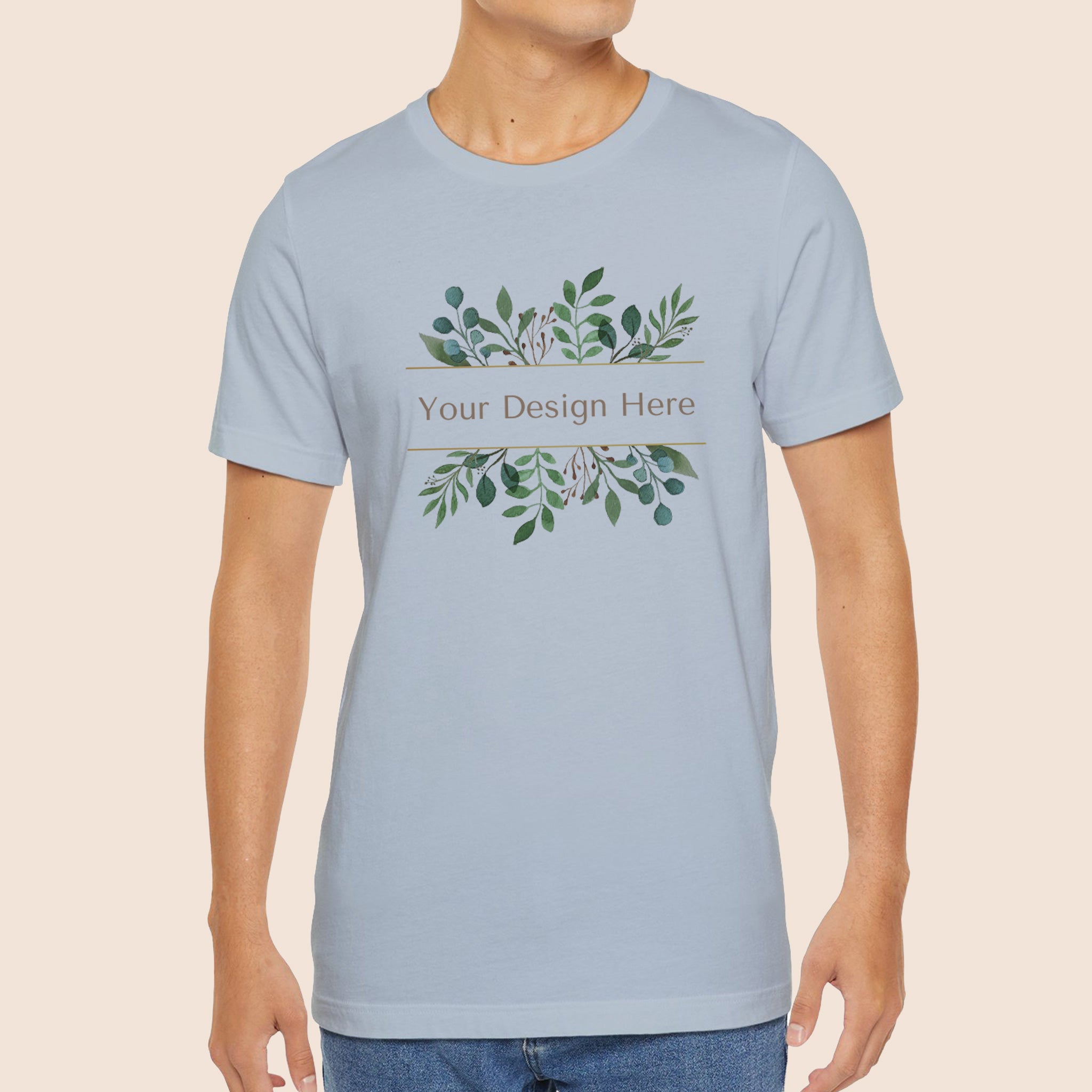 Bella Canvas 3001 Light Blue Unisex Jersey Short Sleeve Tee Canvastry Wholesale Print On Demand