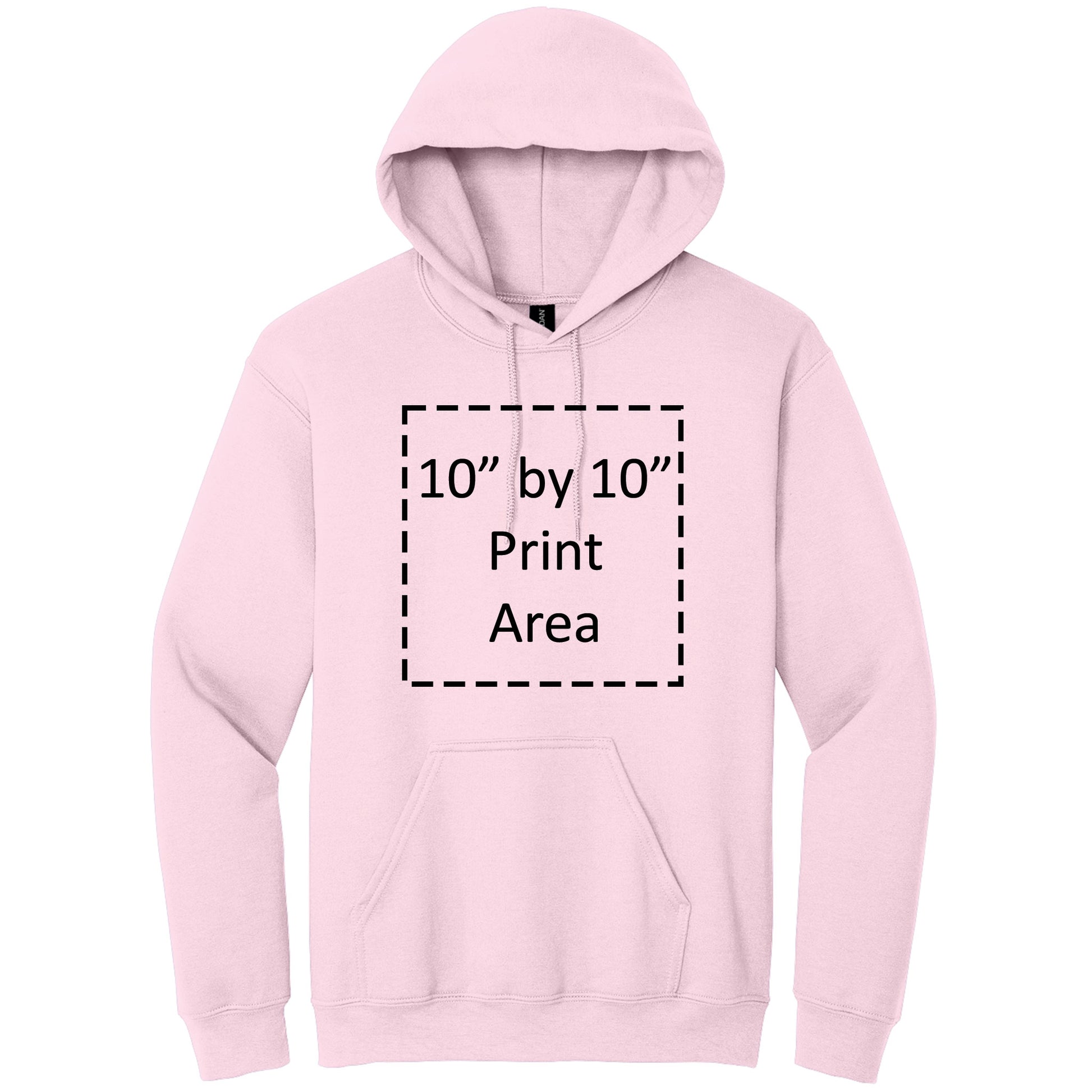 Gildan Adult Light Pink Heavy Blend Hooded Sweatshirt 18500 Canvastry Wholesale Print On Demand