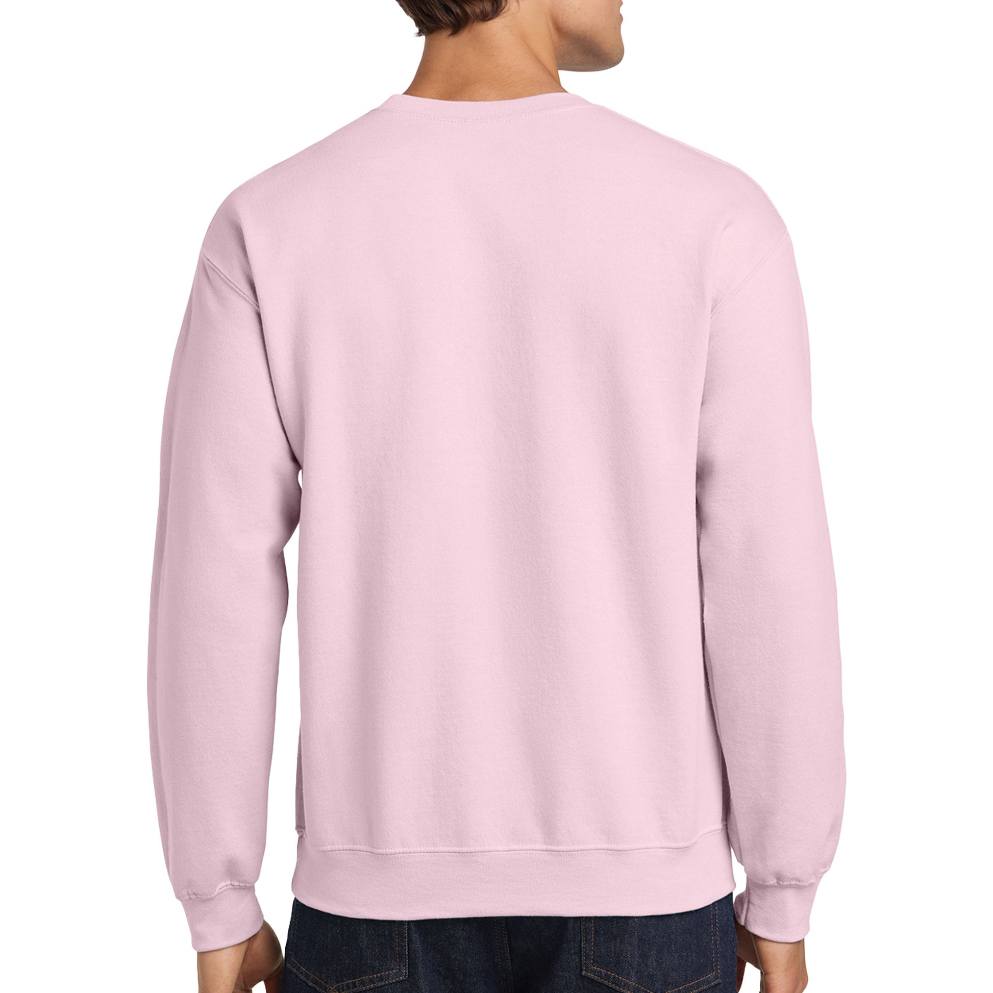 Gildan Adult Light Pink Crewneck Sweatshirt 18000 Canvastry Wholesale Print On Demand