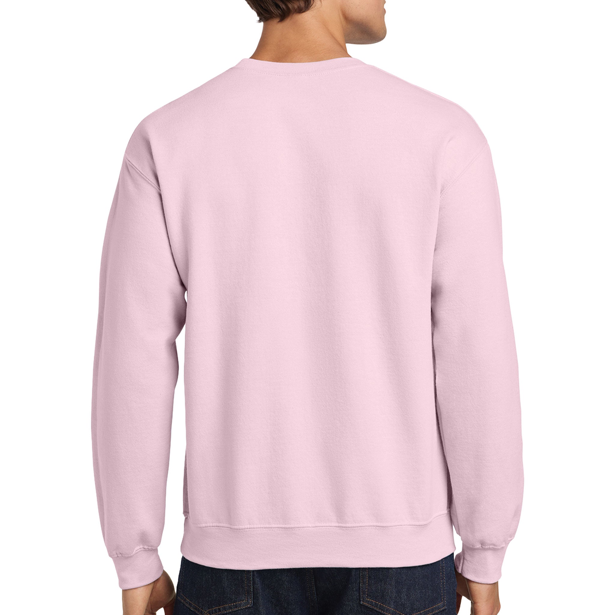 Gildan Adult Light Pink Crewneck Sweatshirt 18000 Canvastry Wholesale Print On Demand