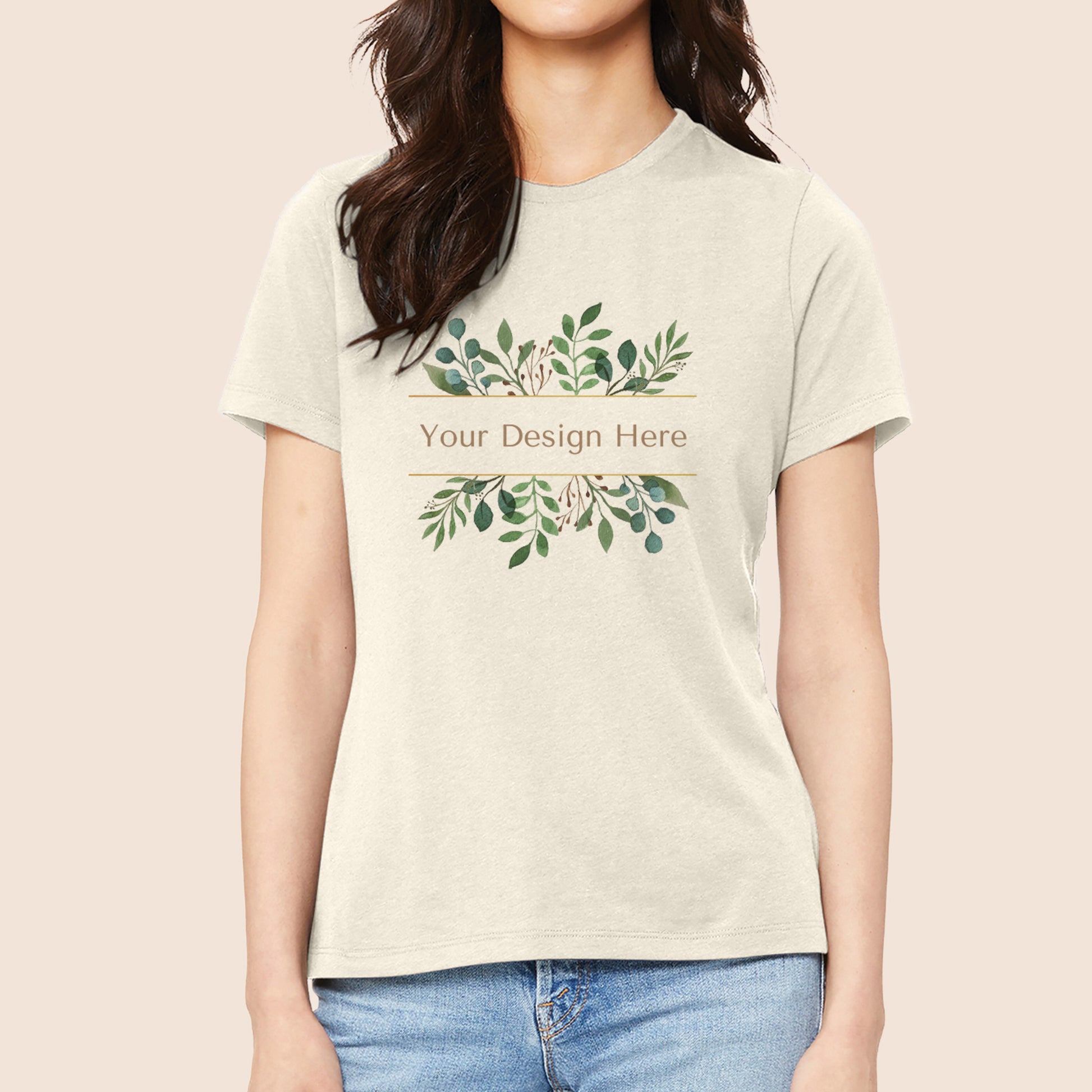 Bella + Canvas Women's Vintage Natural Relaxed Jersey T-Shirt 6400 Canvastry Wholesale Print On Demand