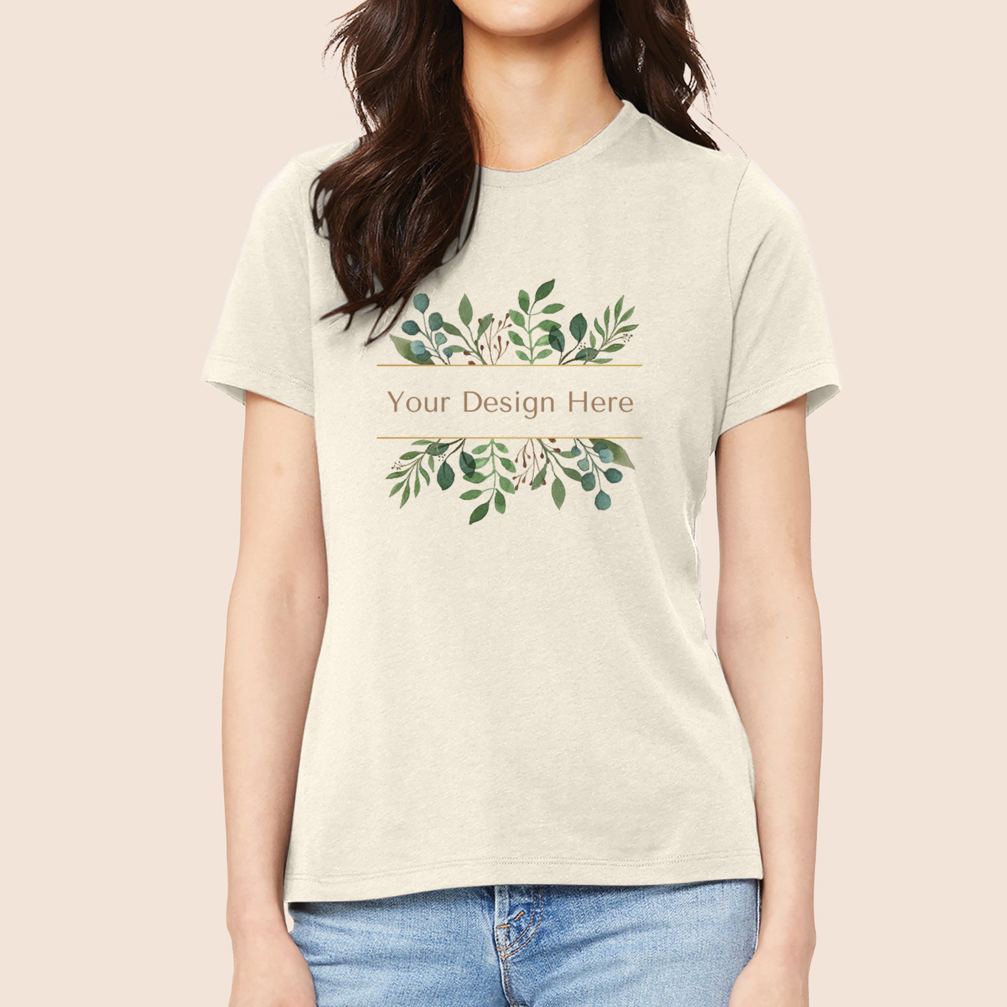 Bella + Canvas Women's Vintage Natural Relaxed Jersey T-Shirt 6400 Canvastry Wholesale Print On Demand