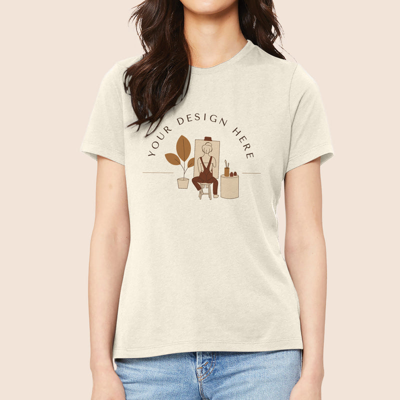 Bella + Canvas Women's Vintage Natural Relaxed Jersey T-Shirt 6400-zoom-