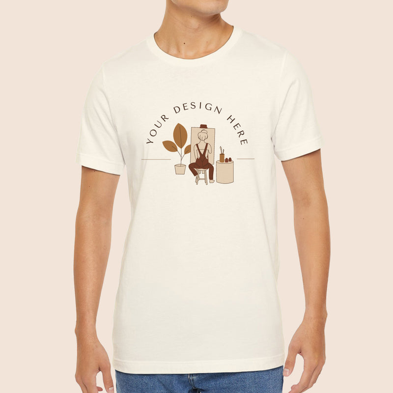 Bella + Canvas Unisex Natural T-Shirt-zoom-