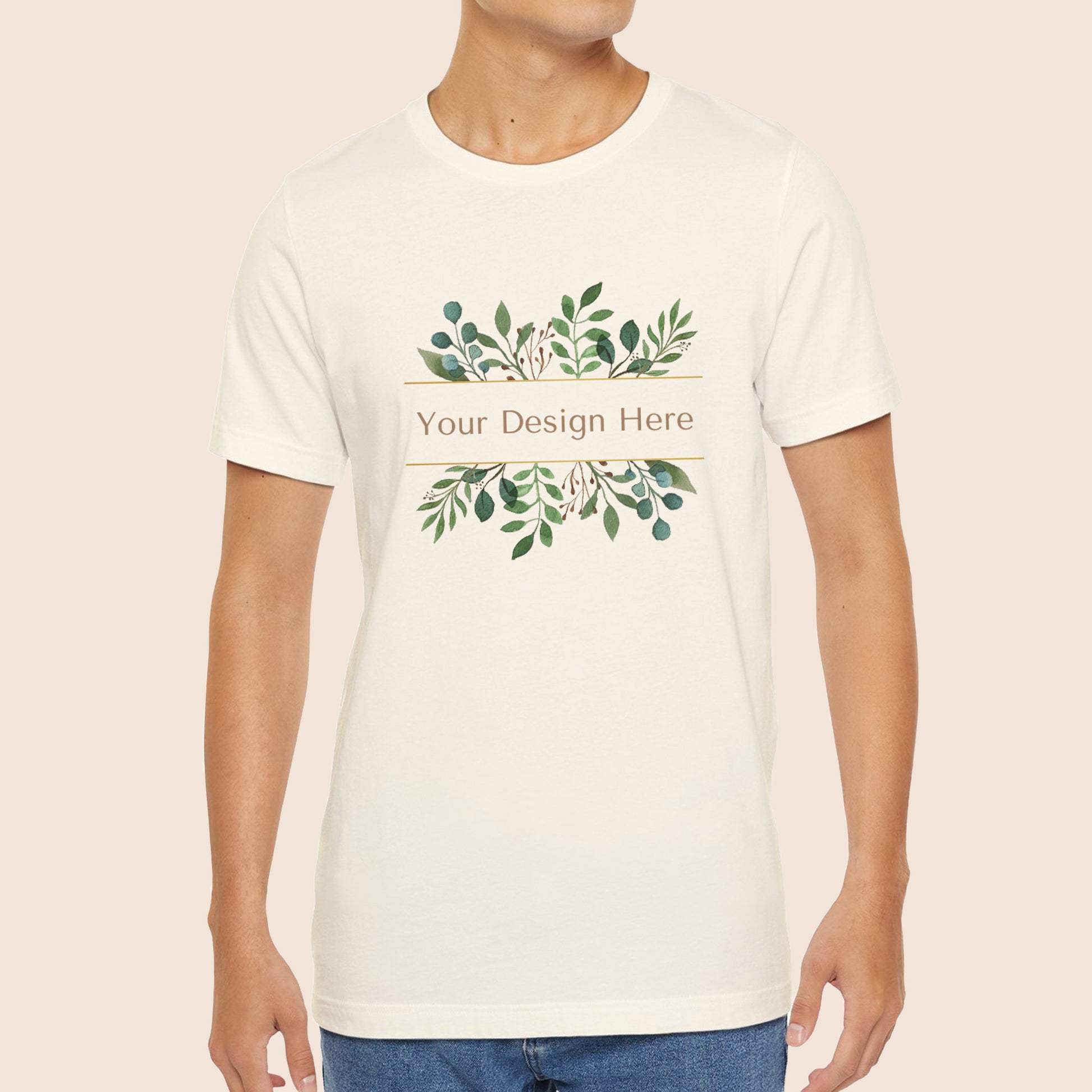 Bella Canvas 3001 Natural Unisex Jersey Short Sleeve Tee Canvastry Wholesale Print On Demand