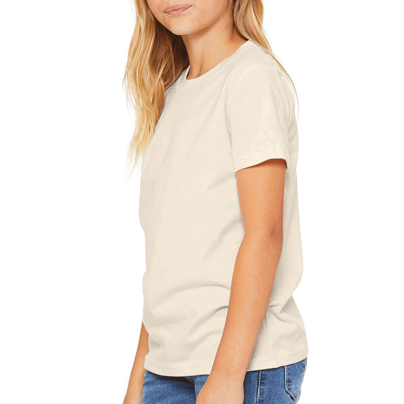 Bella + Canvas Youth Natural Jersey Short Sleeve Tee 3001Y