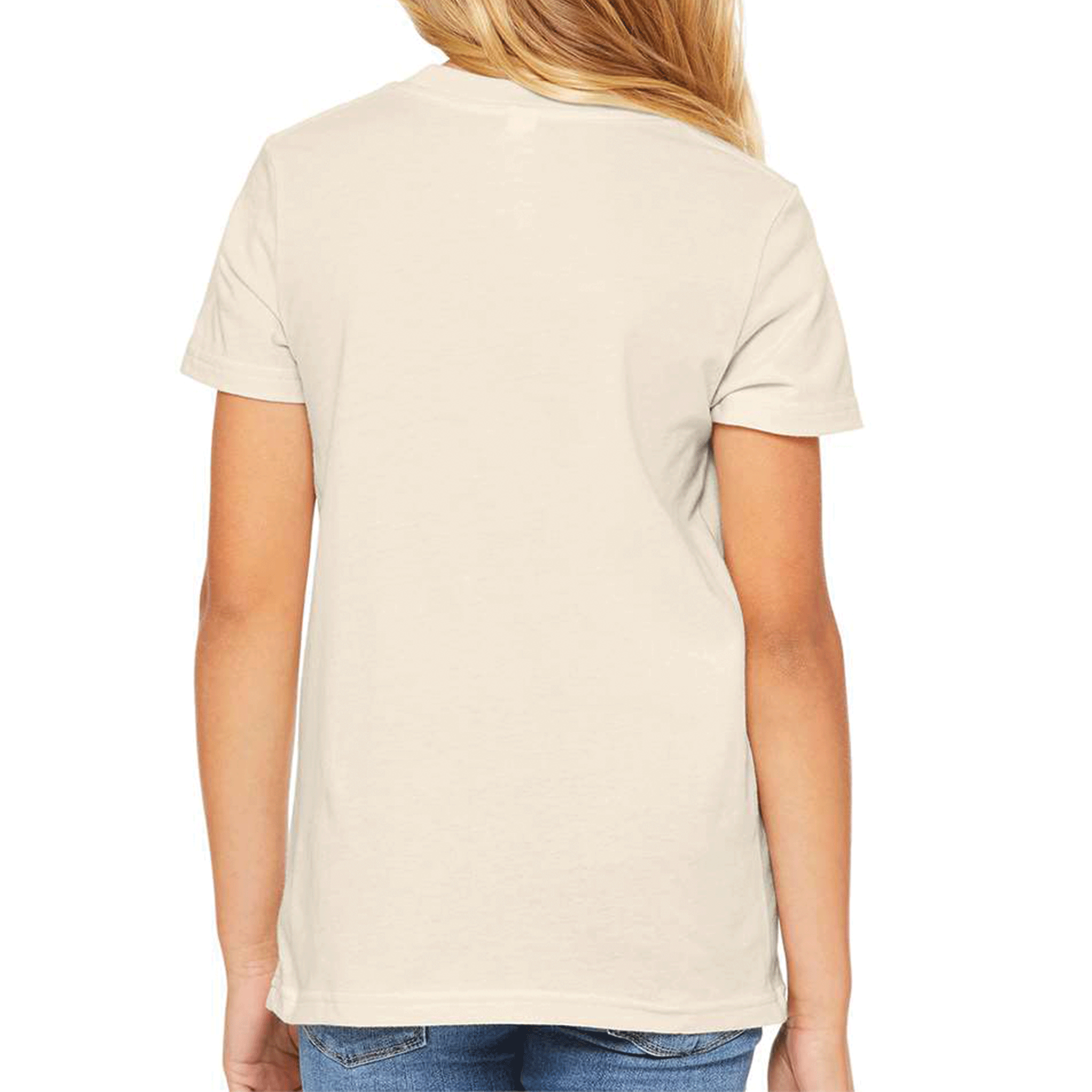Bella + Canvas Youth Natural Jersey Short Sleeve Tee 3001Y-zoom-5