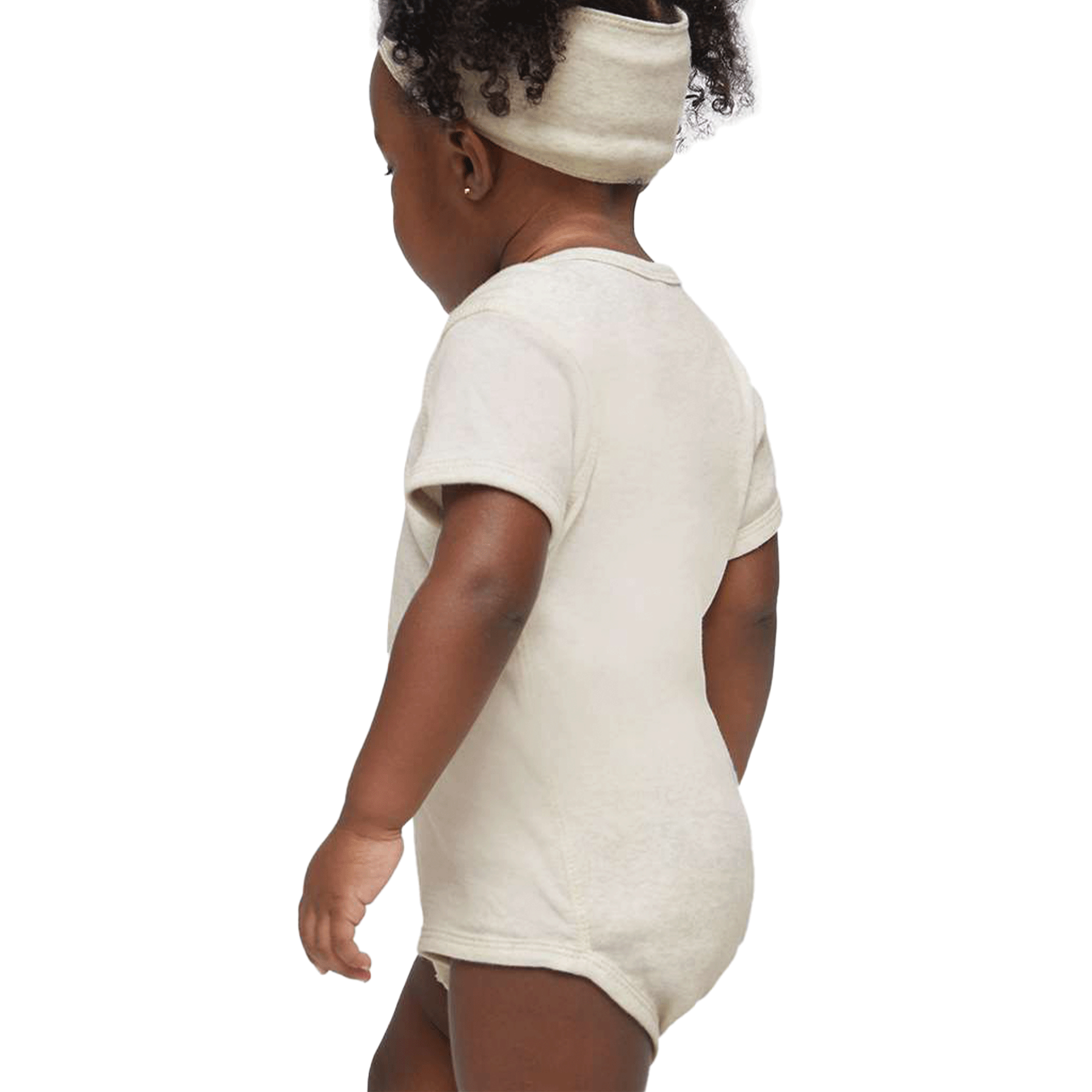 Rabbit Skins Natural Heather Infant Baby Rib Bodysuit 4400-zoom-4