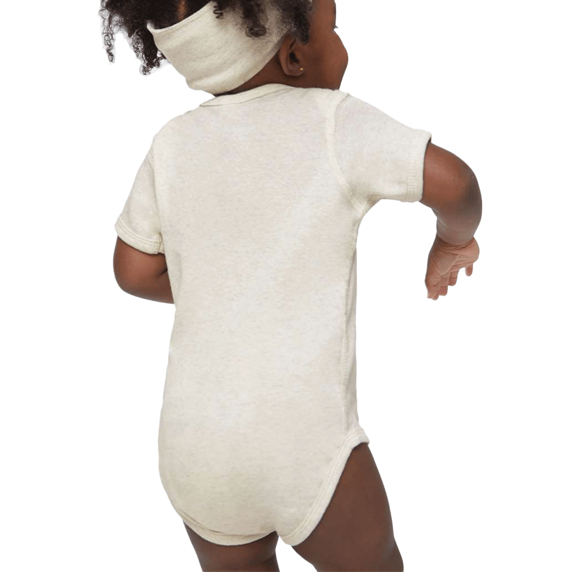 Rabbit Skins Natural Heather Infant Baby Rib Bodysuit 4400-5