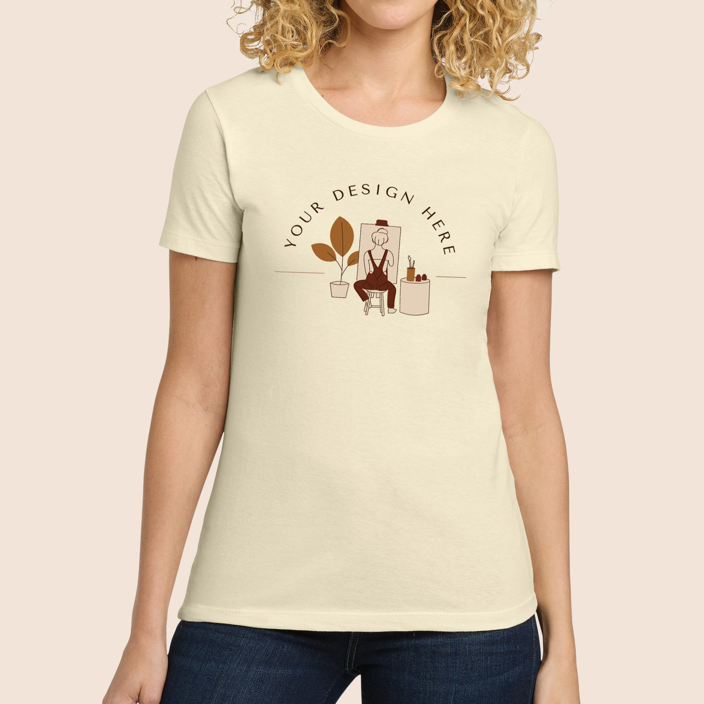 Next Level Apparel Women's Natural Cotton T-Shirt 3900