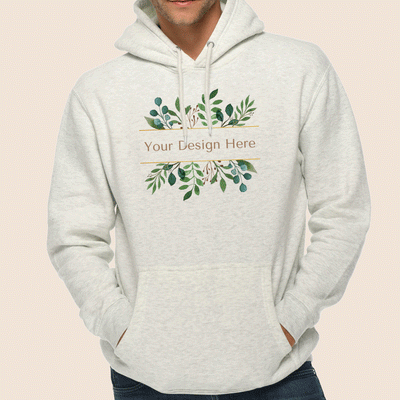 Lane Seven Unisex Oatmeal Heather Premium Pullover Hooded Sweatshirt 14001