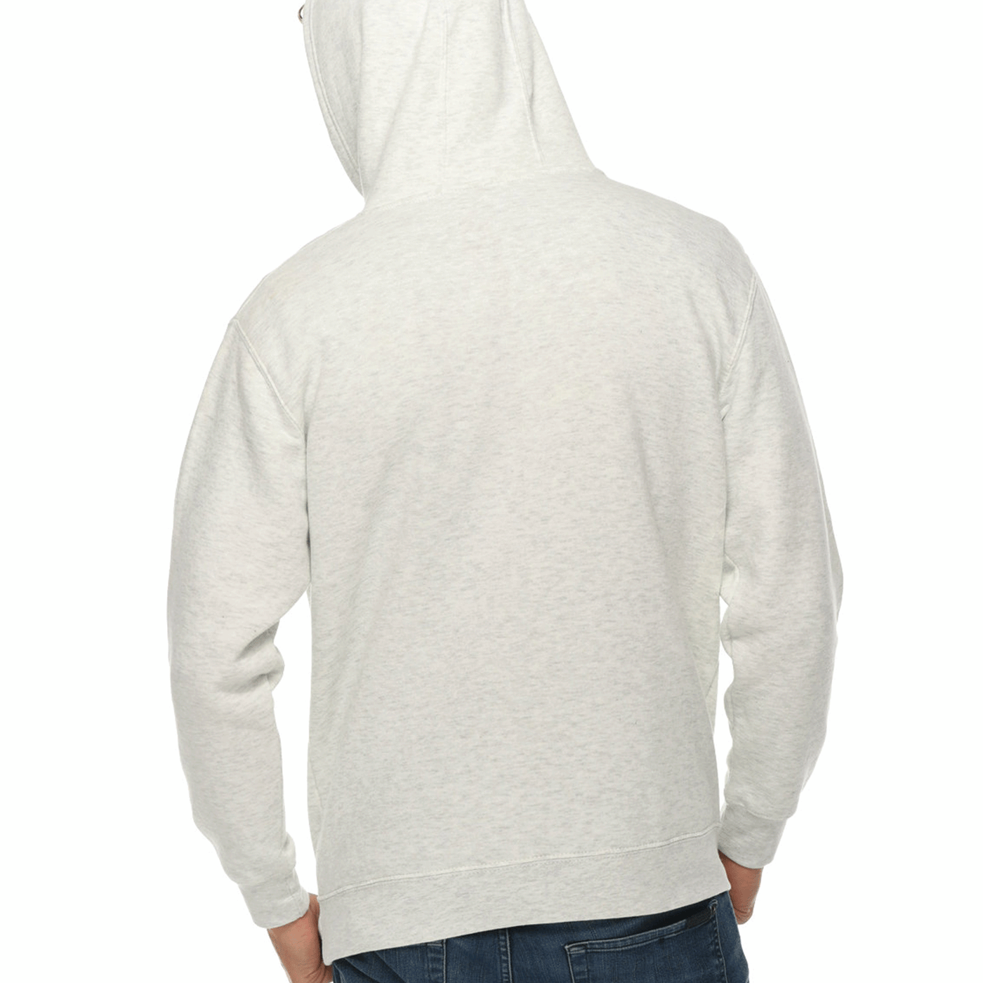 Lane Seven Unisex Oatmeal Heather Premium Pullover Hooded Sweatshirt 14001