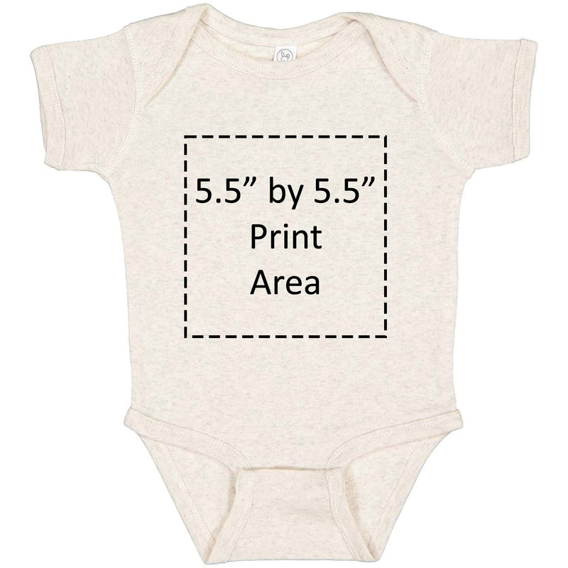 Rabbit Skins Natural Heather Infant Baby Rib Bodysuit 4400-zoom-