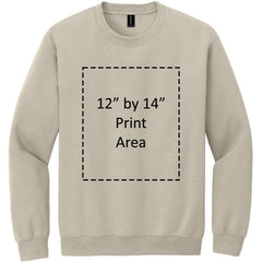 Gildan Adult Sand Crewneck Sweatshirt 18000 Canvastry Wholesale Print On Demand
