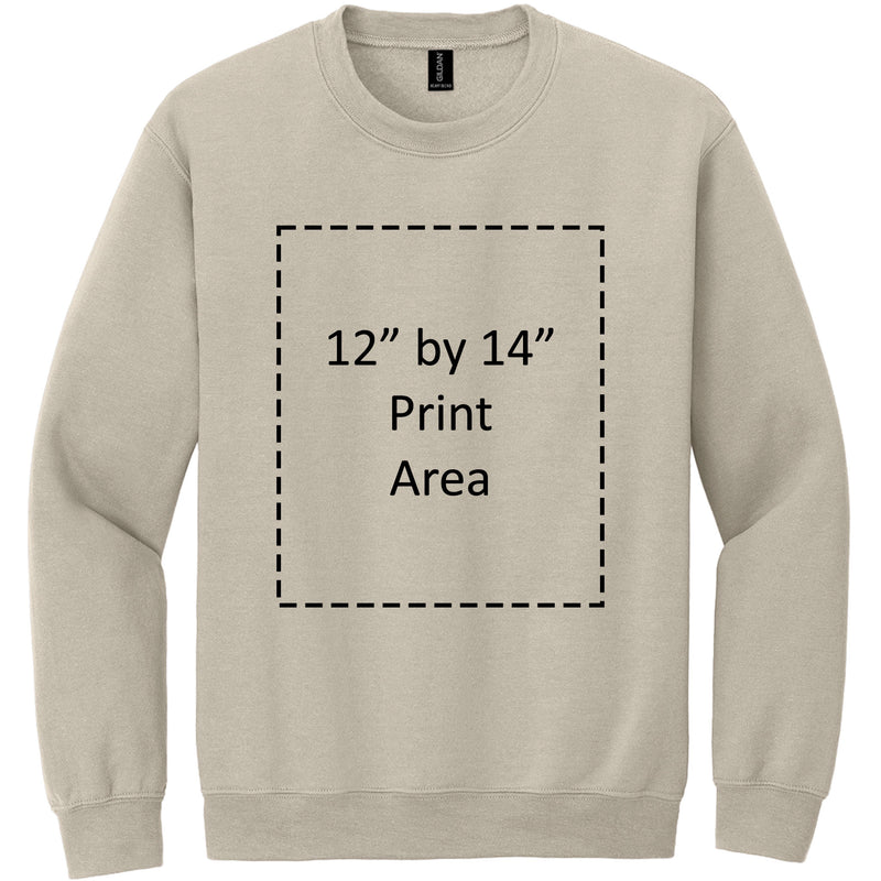 Gildan Adult Sand Crewneck Sweatshirt 18000-zoom-