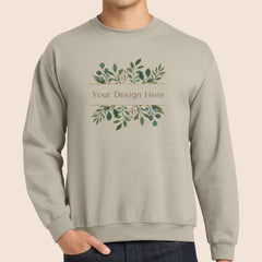 Gildan Adult Sand Crewneck Sweatshirt 18000 Canvastry Wholesale Print On Demand