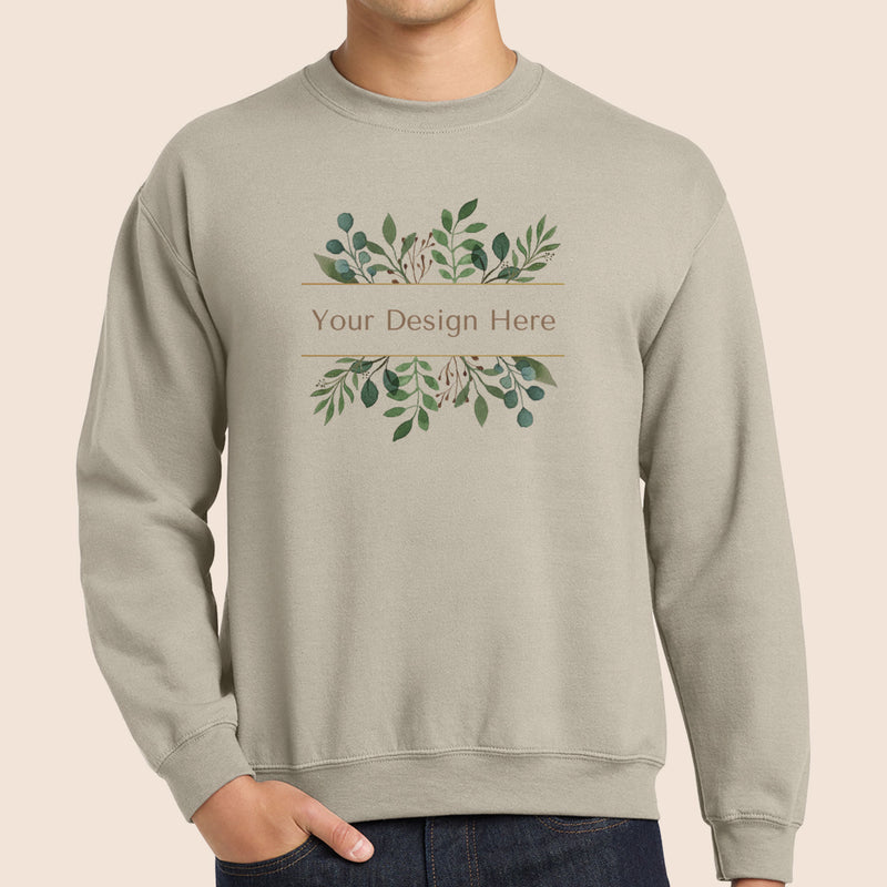 Gildan Adult Sand Crewneck Sweatshirt 18000-zoom-