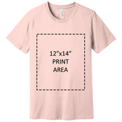 Bella Canvas 3001 Soft Pink  Unisex Jersey Short Sleeve Tee Canvastry Wholesale Print On Demand