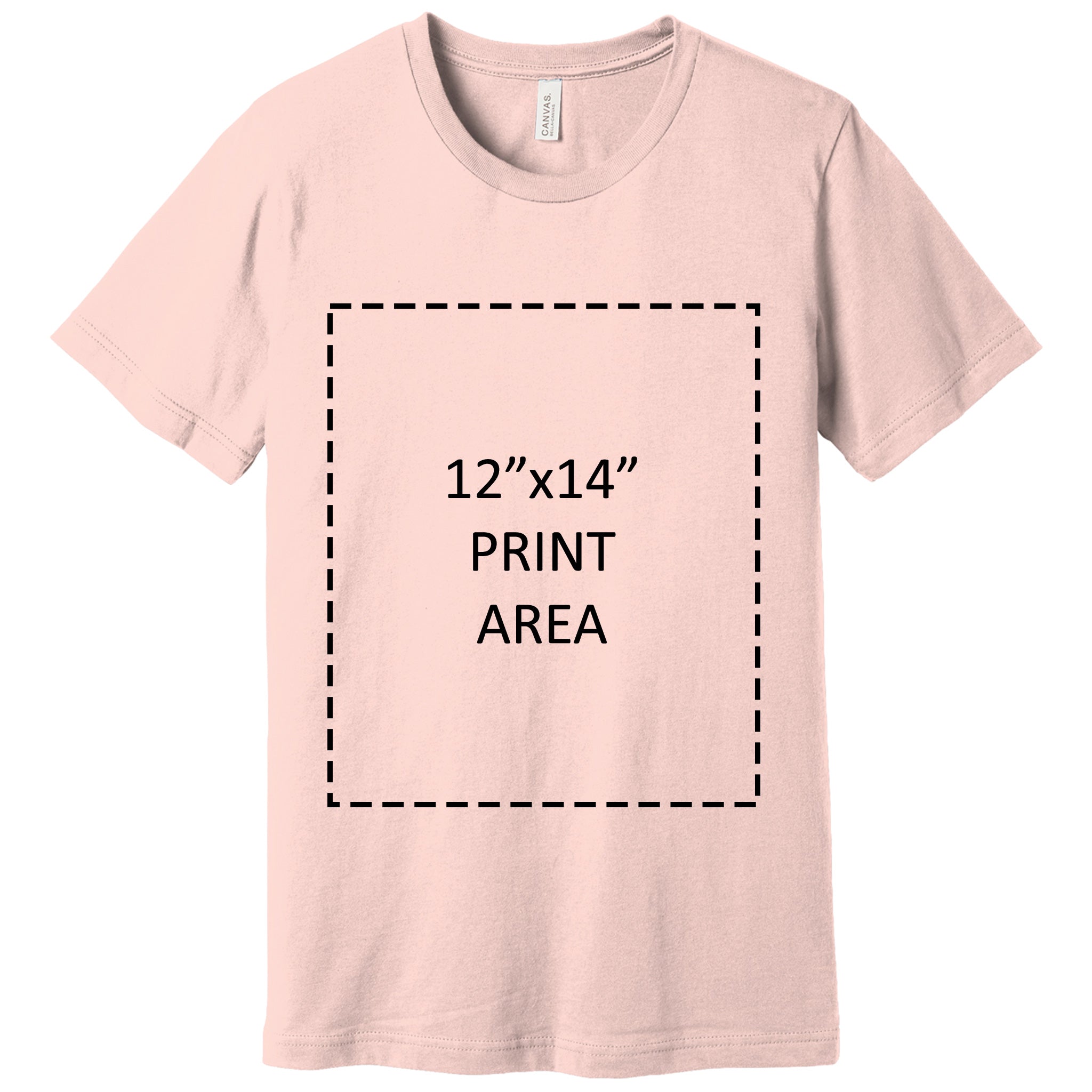 Bella Canvas 3001 Soft Pink  Unisex Jersey Short Sleeve Tee Canvastry Wholesale Print On Demand