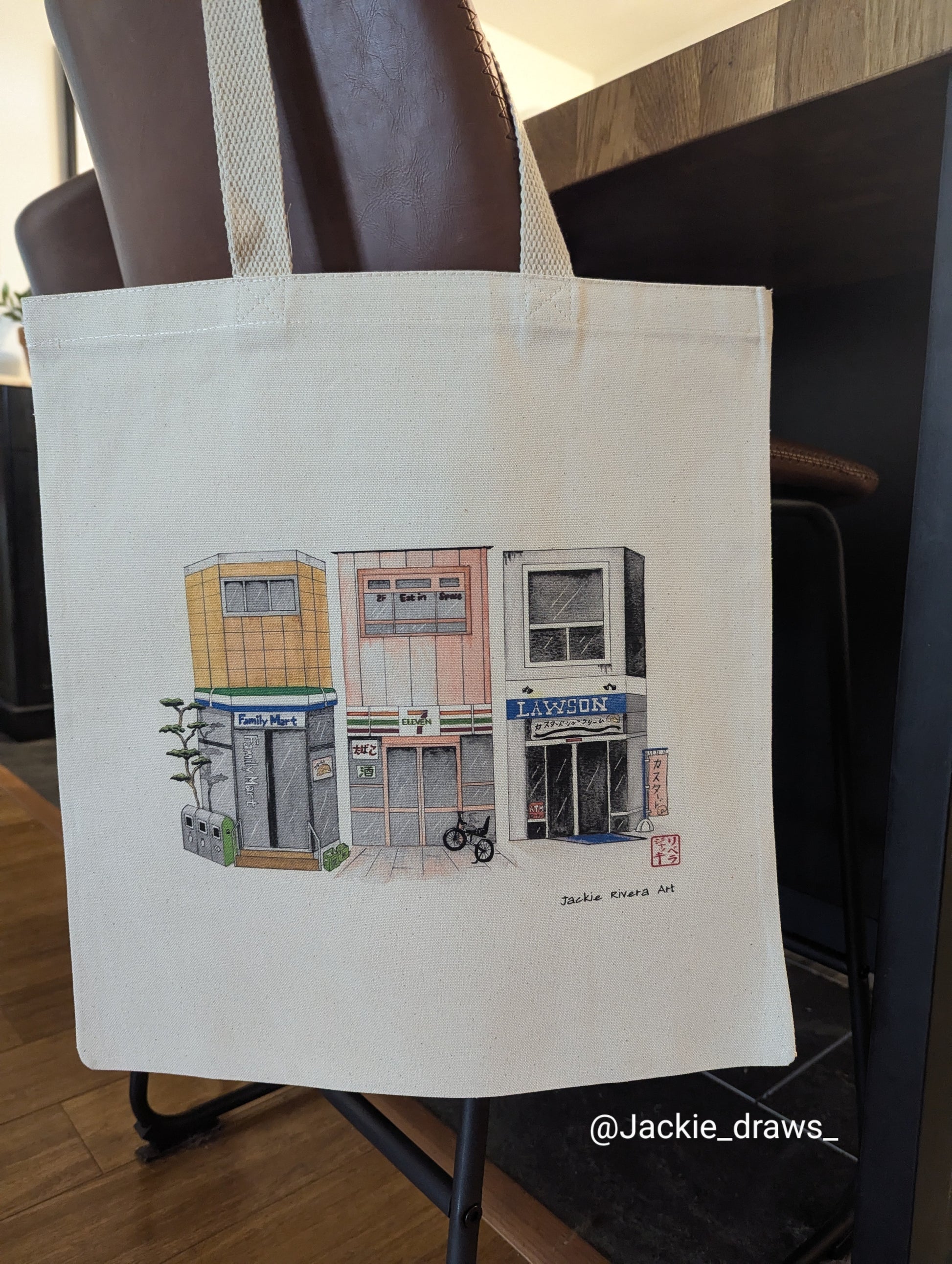 Simple Cotton Canvas Tote Bag-9