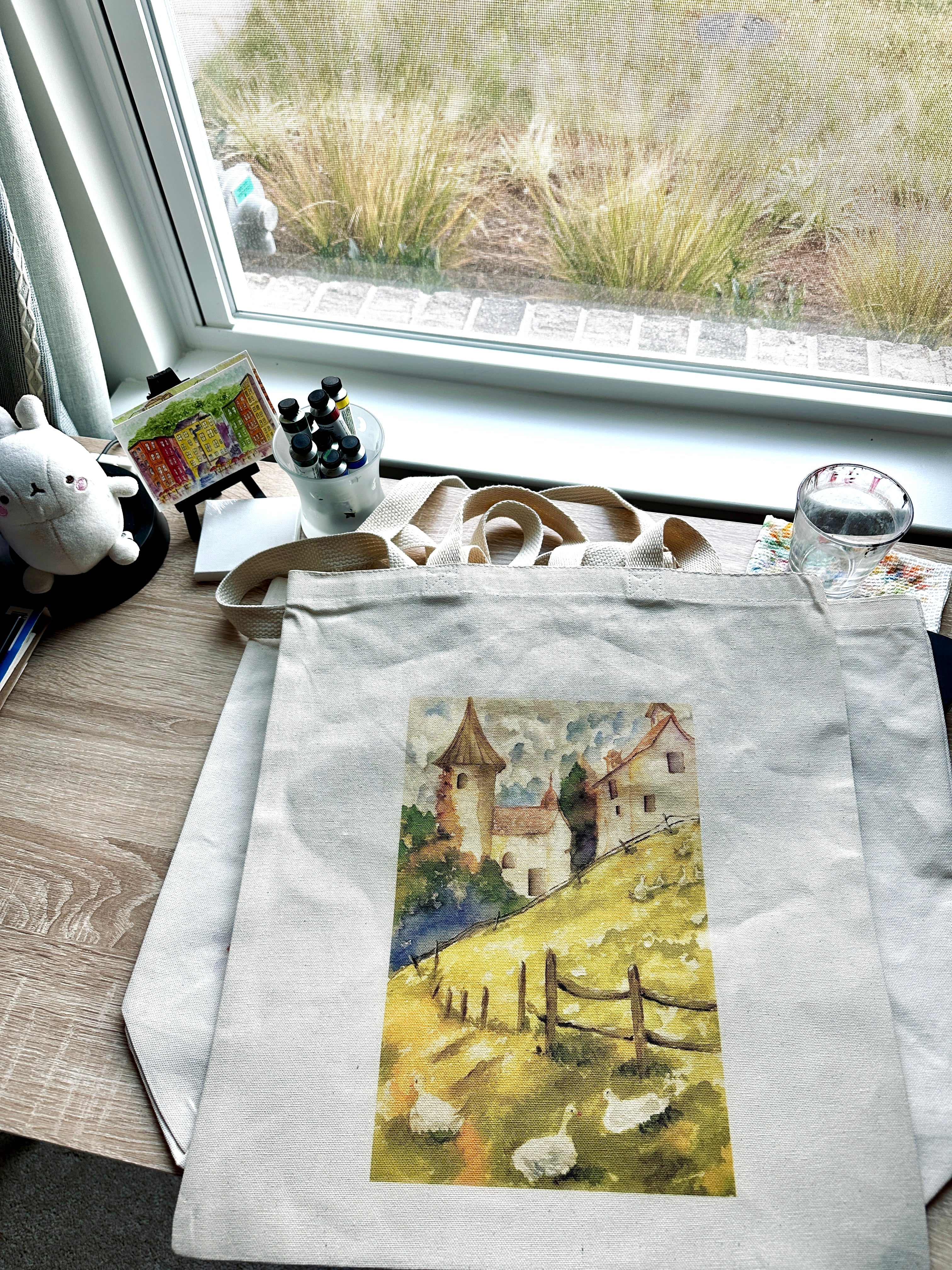 Simple Cotton Canvas Tote Bag-zoom-5